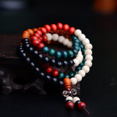 Colorful Sandalwood 108 Mala Beads