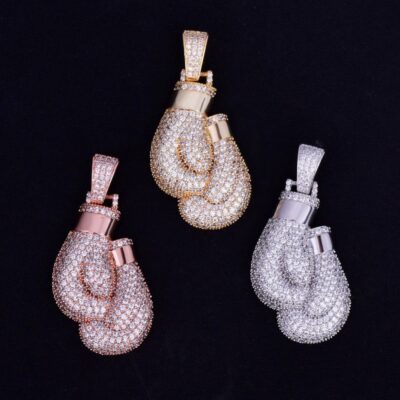 Iced Boxing Gloves Pendant